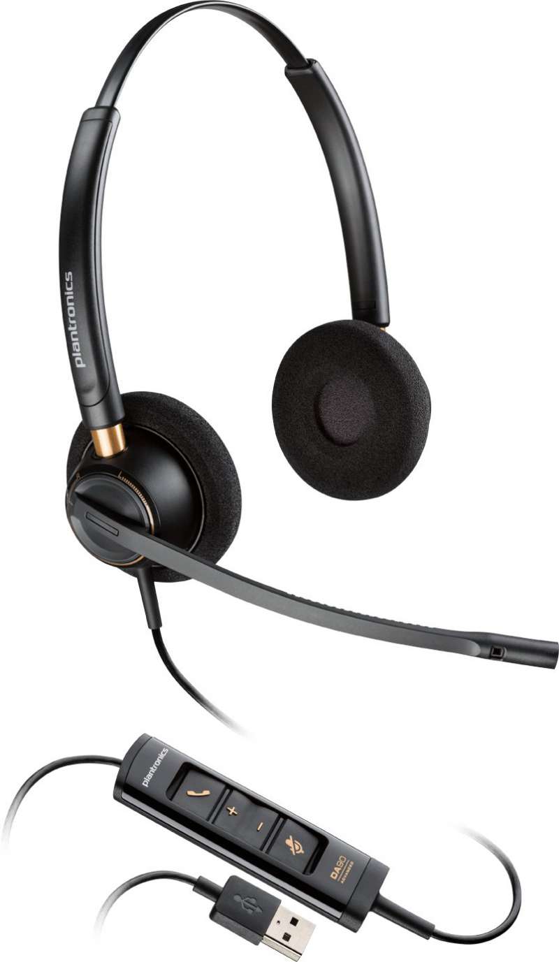 Plantronics Encore Pro HW525 USB Binaural Headset From 109 95