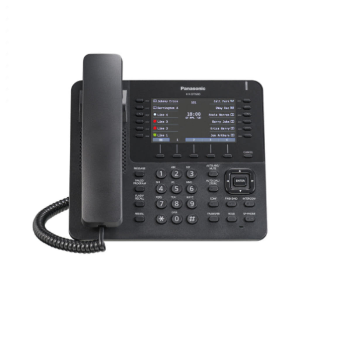 Panasonic KX DT680 Digital Display Handset Black PMC Telecom