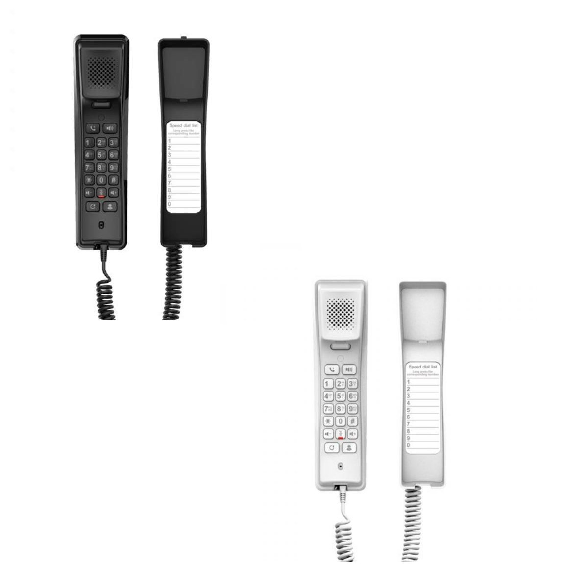 Fanvil H2U | Compact IP Phone | Black or White | From £45.50 | fanvil-h2u-black  | fanvil-h2u-white - PMC Telecom