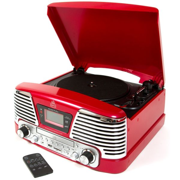 GPO Memphis Retro Record Player 4 in 1 Music System | From £102.23 - PMC  Telecom