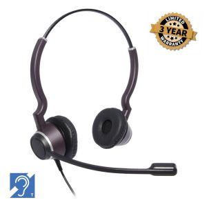 JPL-HAC-2 | Hearing Aid Compatible | Binaural Noise Cancelling Headset - New