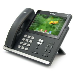 Yealink SIP T48S IP Phone - 3/4 view with colour screen