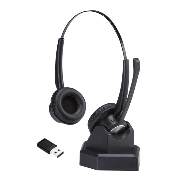 Project Telecom Advanced D Binaural Noise Cancelling Wireless Bluetooth Headset