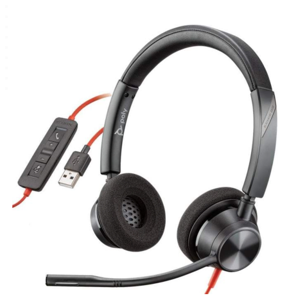 Plantronics Poly Blackwire 3320 Binaural USB-A Headset
