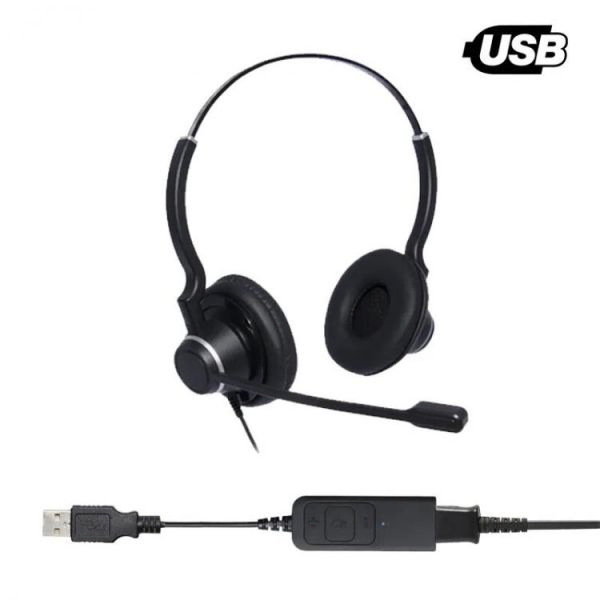 Project Telecom Ultra Noise Cancelling Binaural USB Headset